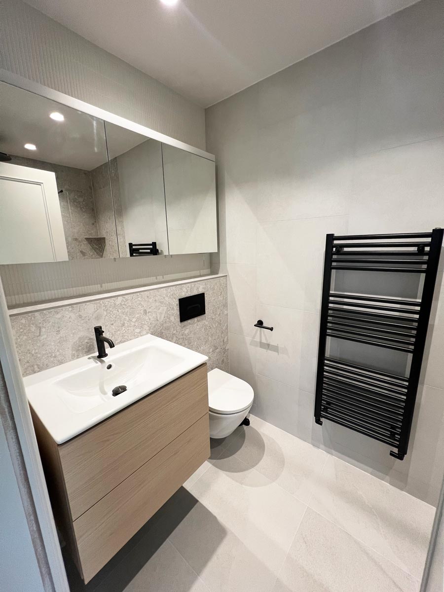 The Glen bathroom installation